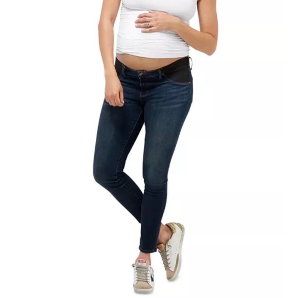 NEW Nom Chelsea Skinny‎ Under the belly maternity jeans dark wash